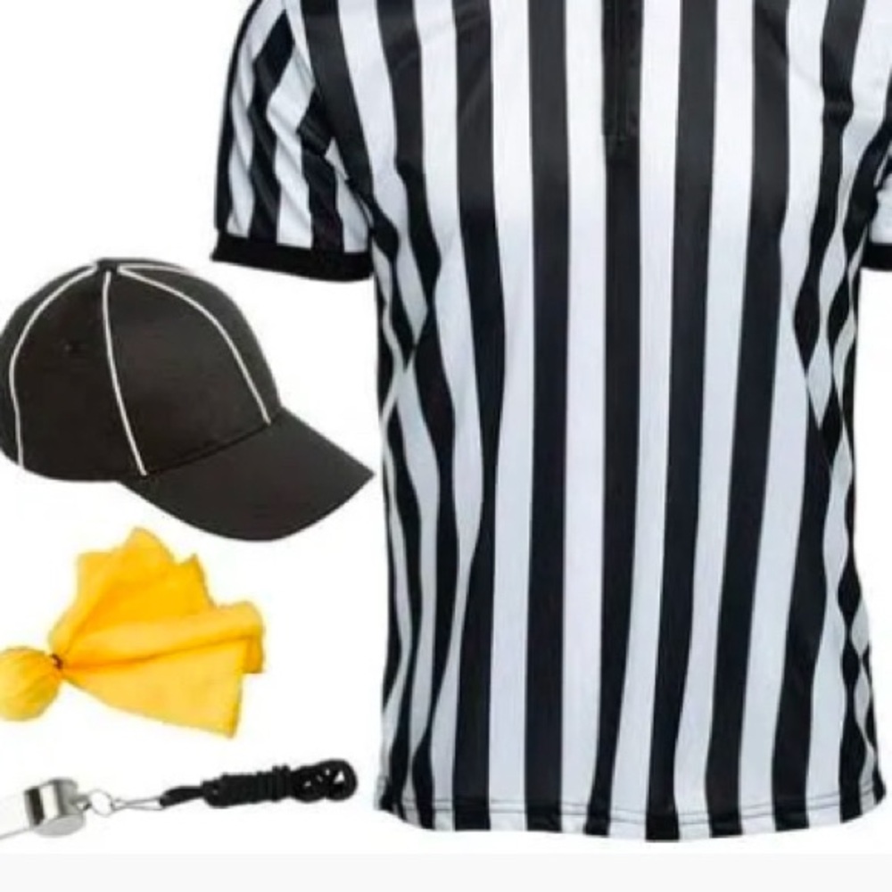 🏀🏈Black and White Striped Referee Costume 🏈⚽️